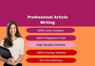 I will write 1000 word Article for you