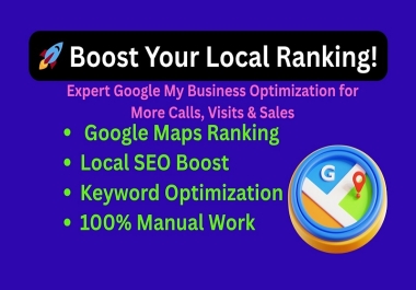 I will optimize your google my business listing for local SEO