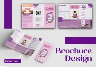 I will Design professional brochures,  catalogs,  and marketing materials for your brand