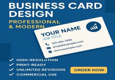 I will design professional and modern business cards for your brand