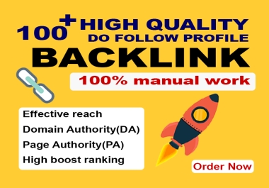 100+ Profile Creation Backlinks - Forum,  Wiki,  Blog,  Article SEO Links