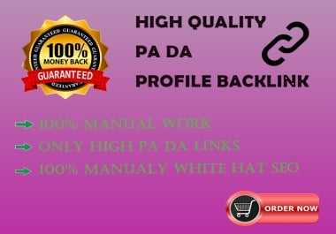 High Quality indexable profile backline service for your website ranking.