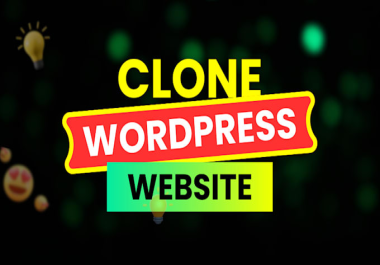 I will duplicate,  redesign,  copy clone website,  design wordpress website with elementor