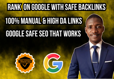 Rank your site on google fast with high & trusted authority SEO backlinks