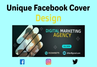 I will design a creative Cover design,  Banner or Header for you