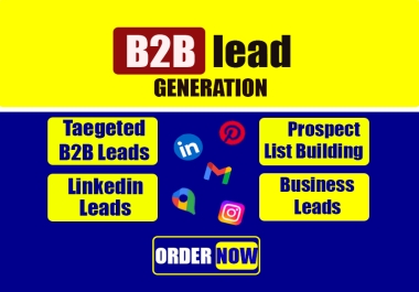 High Quality Lead Generation & Business Email List