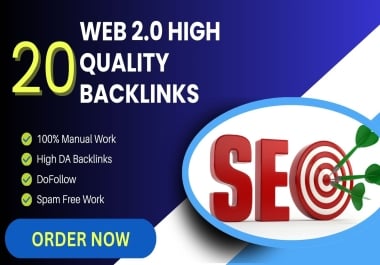 I will build 20 high quality Web 2.0 backlinks with unique content for powerful SEO results