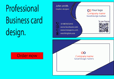 I can make Professional business card Design.