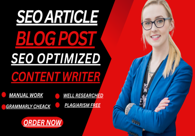 I will write an SEO blog post or article