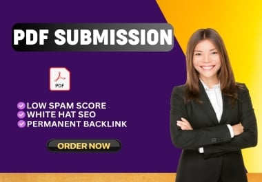 I will do 50 PDF submission manually on high da document sharing sites
