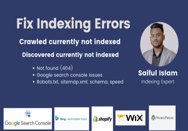 fix discovered, crawled currently not indexed,  google search console indexing issues