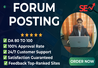 Manually Do-Follow 50+ Forum Postings for Ranking website