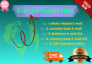 I will provide you niche targeted verified bulk email list for your business