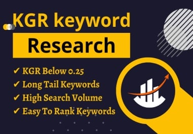 I will provide SEO keyword research for your website.