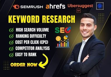 I will Do SEO Keyword Research And Competitor Analysis For First Rank