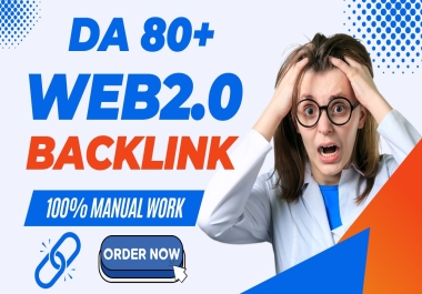 I will provide 160+ High DA PA Dofollow Web 2.0 backlinks for strong SEO and Google ranking.