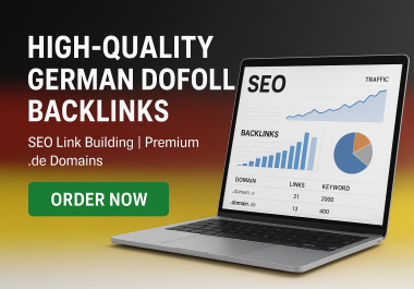 I will build high quality german backlinks for SEO to boost your website ranking