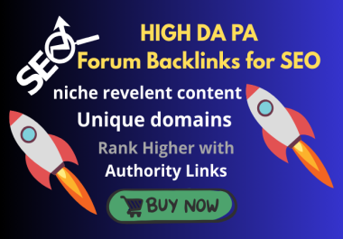 I will create 40 forum backlinks