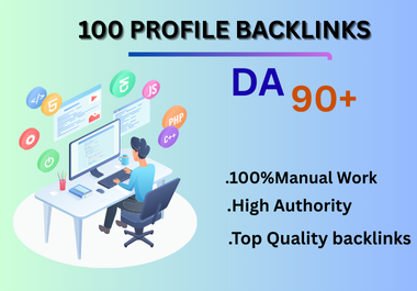 I will profile backlines 100 high authority for ranking your site