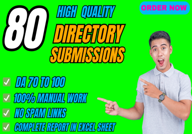 80 High Quality Directory Submission to Boost Domain Authority and Organic Search Success