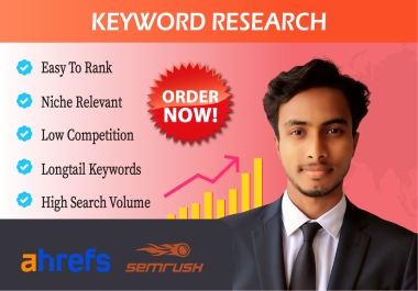 Professional Keyword Research with Competitor Analysis for Easy Ranking