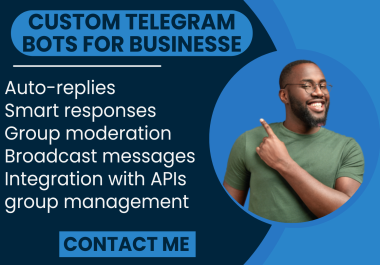 I will create bot for your business and personal needs