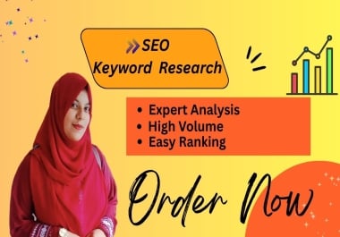 I will do keyword research,  competitors keywords and complete SEO analysis
