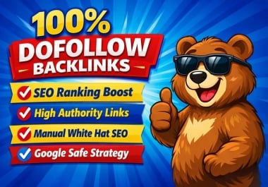 I will build 60 high-authority 100 dofollow backlinks for SEO ranking