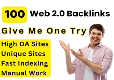 I will make 100 high authority web 2.0 backlinks Unique Domain with low spam score