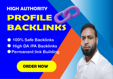 Boost your rankings with high DA profile backlinks to increase domain authority and online Reach.