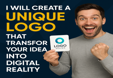 I will create a unique logo that transforms your idea into digital reality