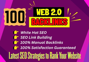 I Will do High Quality Web 2.0 Backlinks to Increase Your Website's Ranking