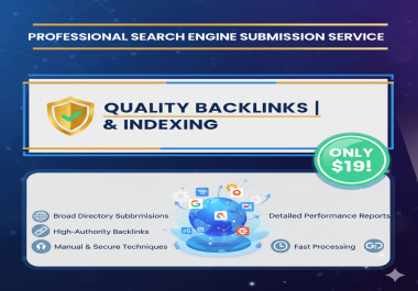 Professional Search Engine Submission Service Get Quality Backlinks & Indexing