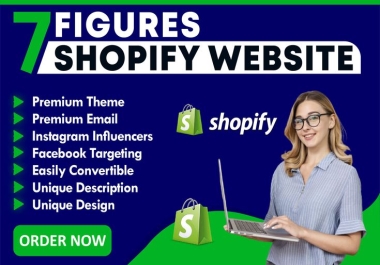 I will design and customize a professional Shopify store for you