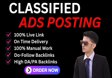 I Will Post 100 Classified Ads on Top High-Traffic Sites for Maximum Exposurey