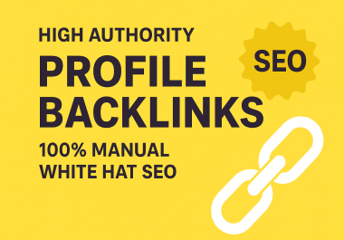 I will create 200 high authority profile backlinks for SEO ranking