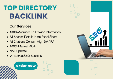 I Will 100 high authority Manually Crafted Directory Backlinks for Fast Google Indexing&nbsp SEO&nbsp Boost