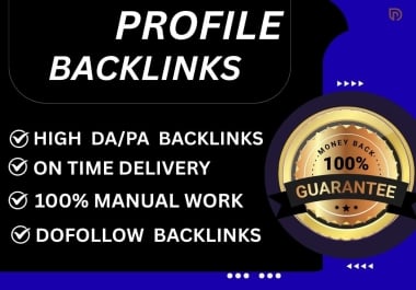 Boost your rankings with 100 powerful SEO-safe profile backlinks
