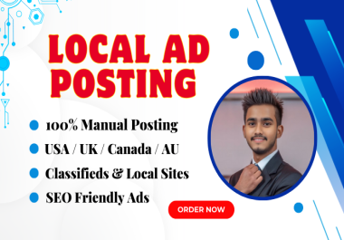 I will post your ads on top local classified 20 sites