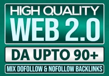 I Will Create 100 High Quality Web 2.0 Backlinks for SEO