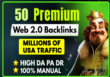 Premium SEO Packgae 50 Web 2.0 Backlinks, Image embe...