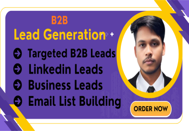 I will do b2b lead generation 100+