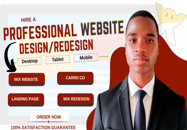 I will drive real website traffic and design or redesign your Wix,  Carrd,  or WordPress site