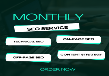 Monthly SEO Service - Boost Ranking & Organic Traffic
