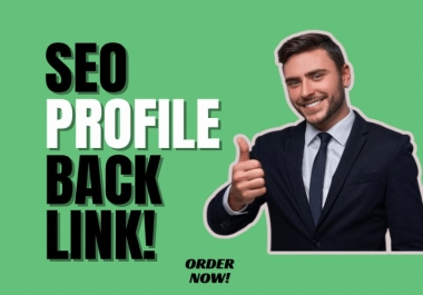I will make profile backlinks to help your website rank better.