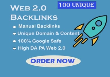 Unique 150+ web 2.0 backlinks with DA PA to boost your website