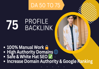 75 High-Quality Manual Profile Backlinks for Safe White Hat SEO