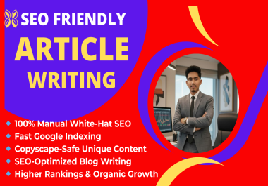Premium 1000+ Word Article Writing with Proper SEO Structure