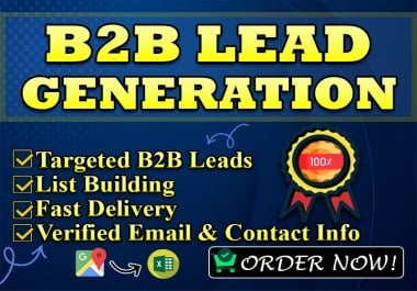 I will provide 50 verified B2B email leads and company contact details