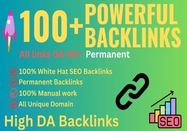 100 Permanent High Domain Authority SEO backlinks Sky Rocket your Rank